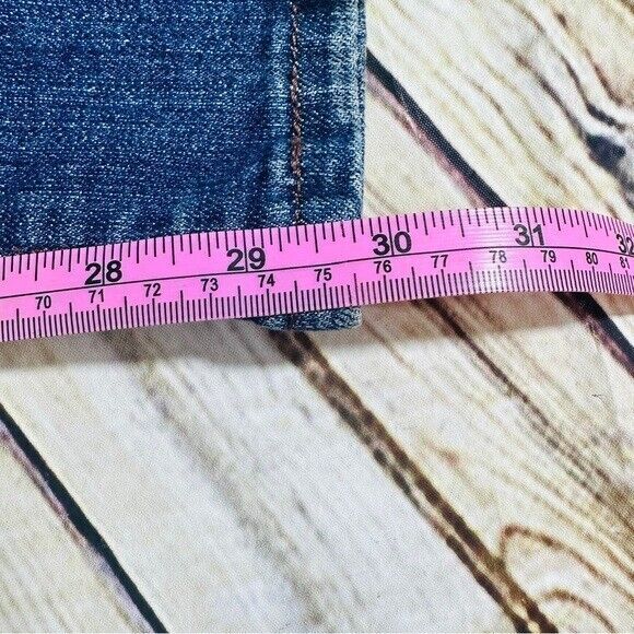 Levi’s Jeans Womens 31/30 Blue Denim Mid Rise Skinny Medium Wash Rockstar - Picture 11 of 11